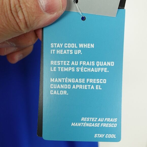 Nike Tennis Dri-Fit Mens Short Sleeve Polo Size XL Blue Activewear NWT - Picture 6 of 12